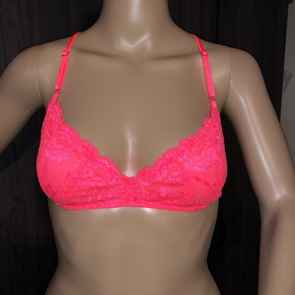 Free People Pink Lace Bralette - Picture 1 of 6